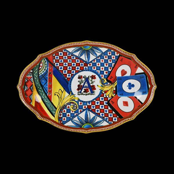 PIAT6.REG01 Regina Porselen Oval Tabak 30,5x20 Cm