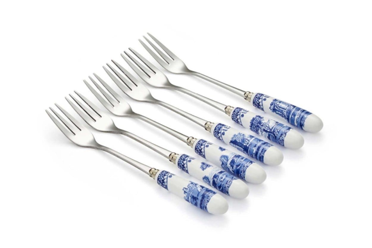 RW.BLI.1102-X  BLUE İTALİAN 6LI ÇATAL SETİ