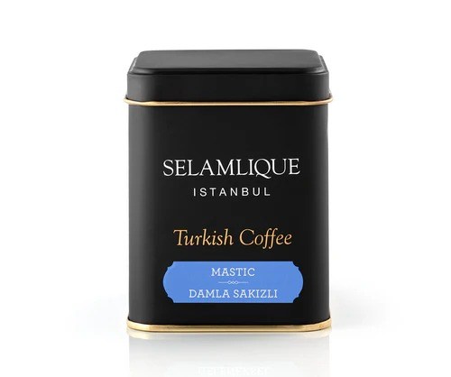 STC06125 Türk Kahvesi Damla Sakızlı 125 g Metal Kutu