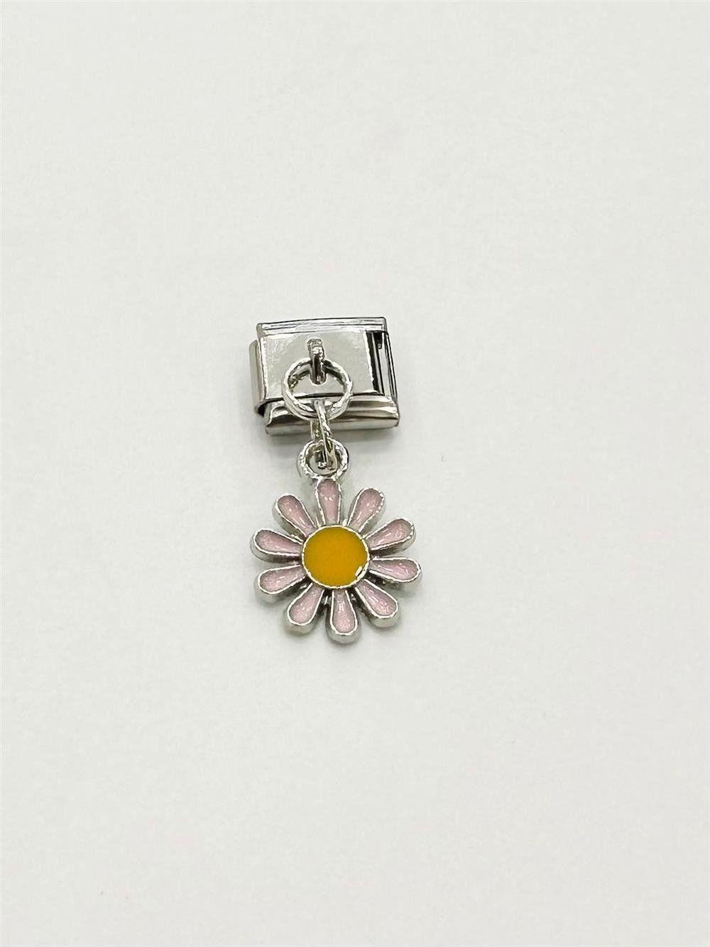Çelik Charm Sarı Papatya Figürlü