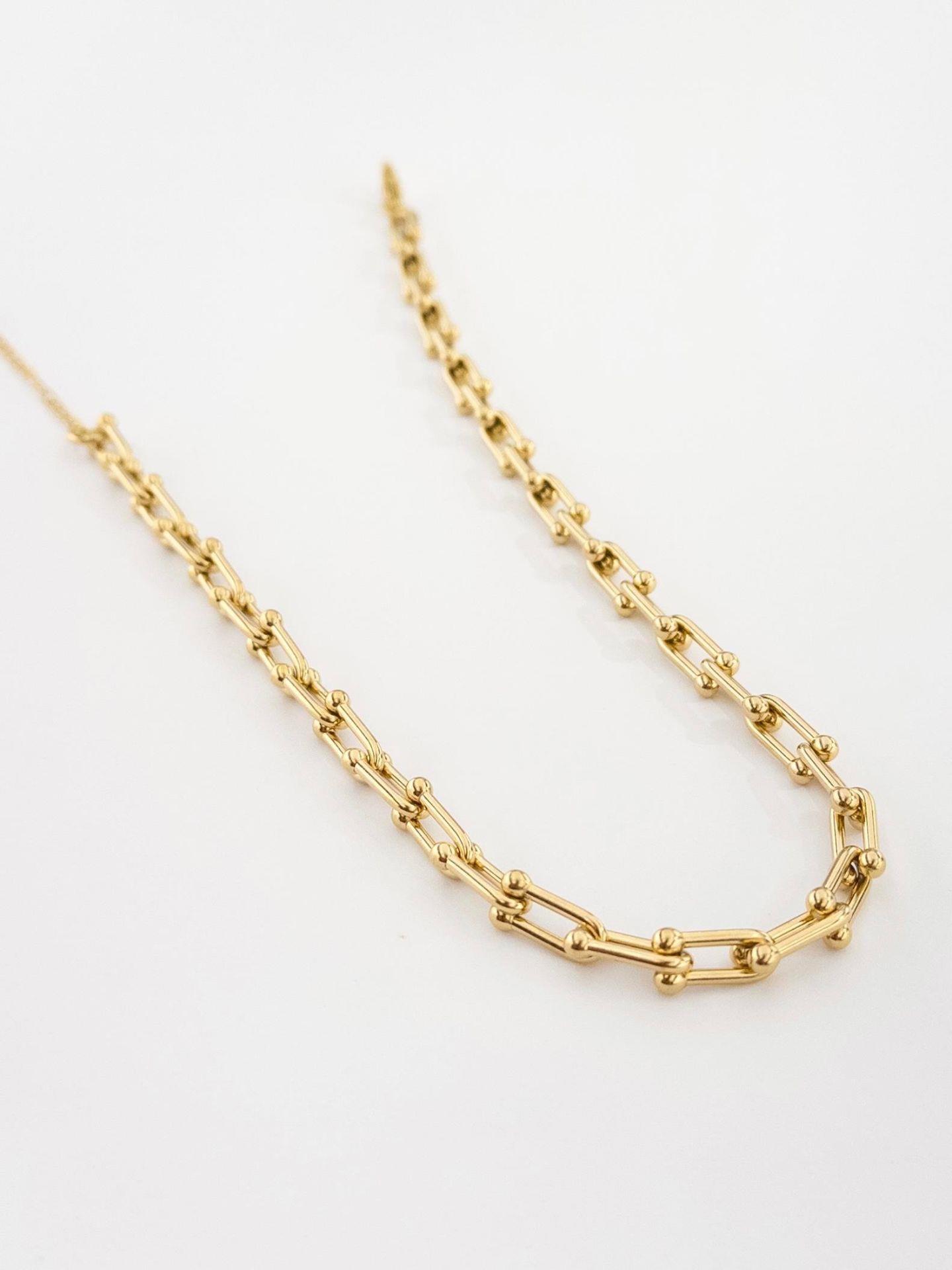Kadın Çelik Ataç Model Kolye Gold Renk