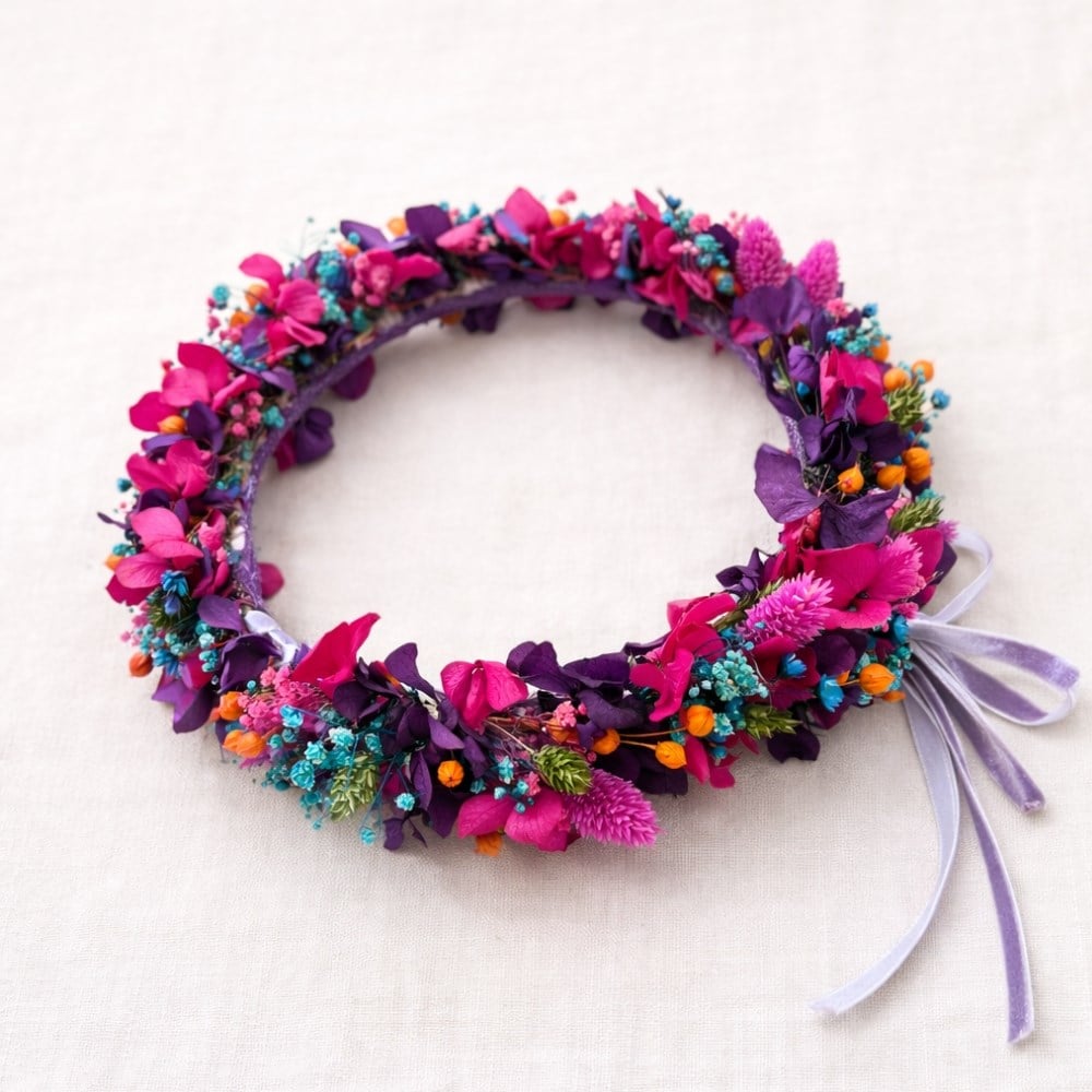 BERRY BLOOM DOĞAL ÇİÇEKLİ TAÇ