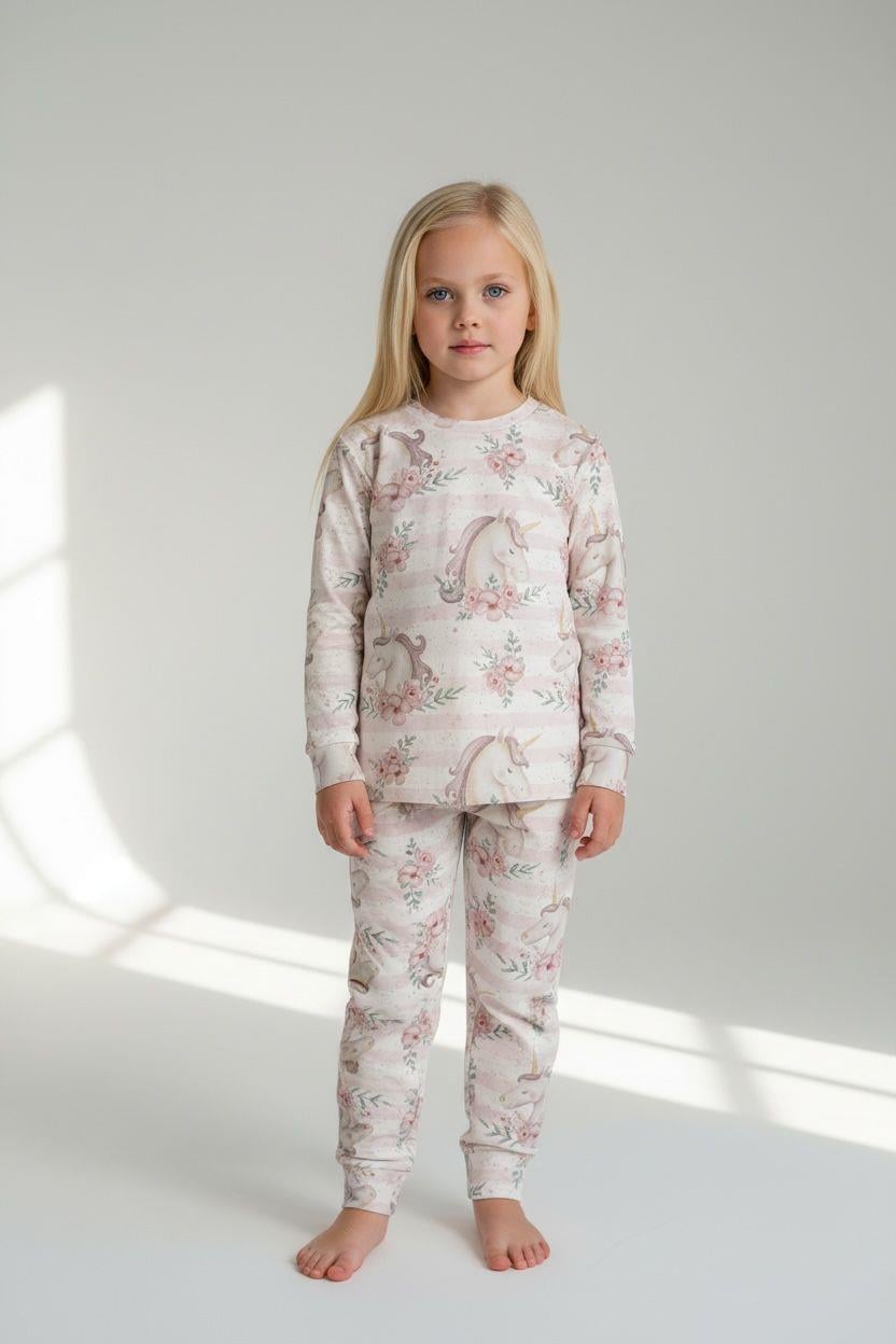Çocuk Suprem İkili Pijama - Unicorn 