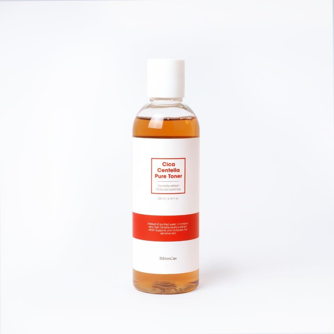 BIBIMCOS Cica Centella Pure Toner | Centella Asiatica Özlü Yatıştırıcı ve Nemlendirici Tonik 200 ml