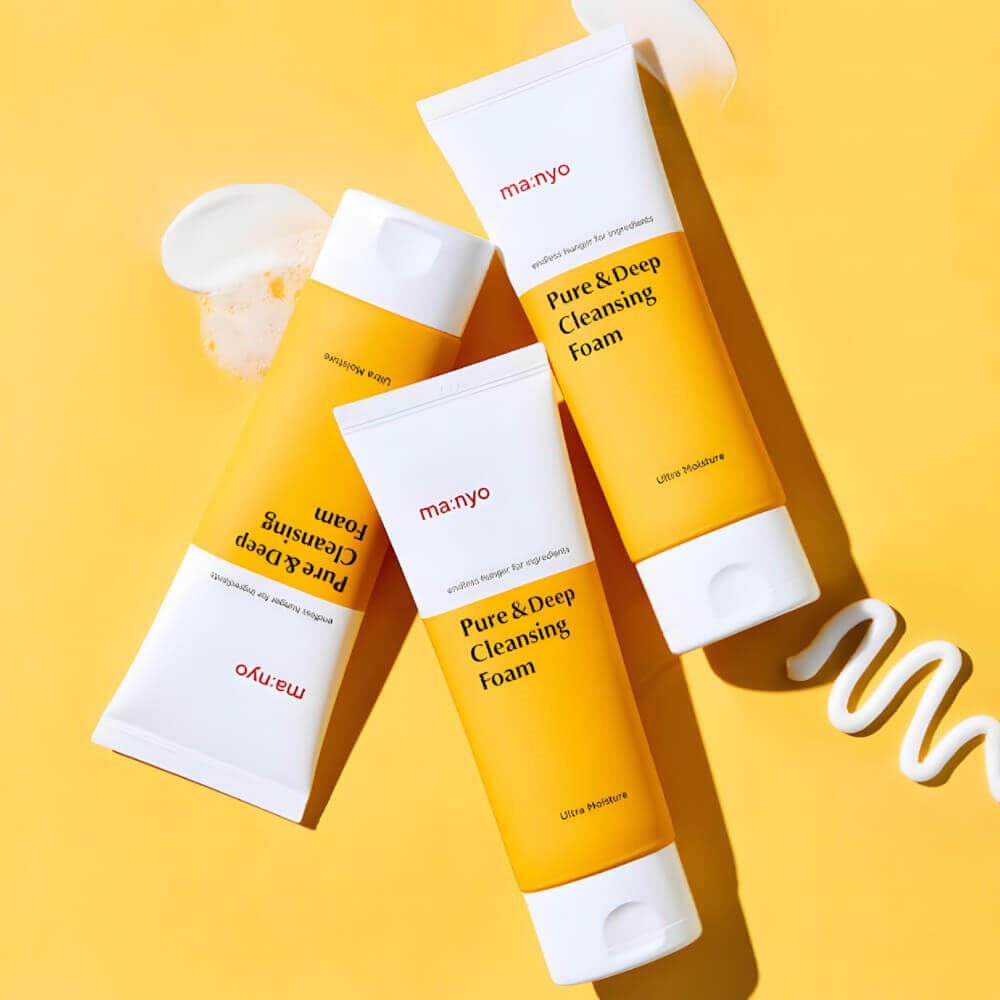 Manyo Pure Deep Cleansing Foam – Seramidli Derinlemesine Temizleyen ve Gözenekleri Arındıran Yüz Temizleme Köpüğü 100 ml