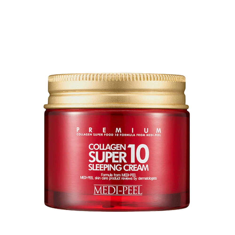 MEDI-PEEL Collagen Super10 Sleeping Cream | Kolajen, Peptit ve Hyalüronik Asit İçeren Yoğun Gece Bakım Kremi 70 ml
