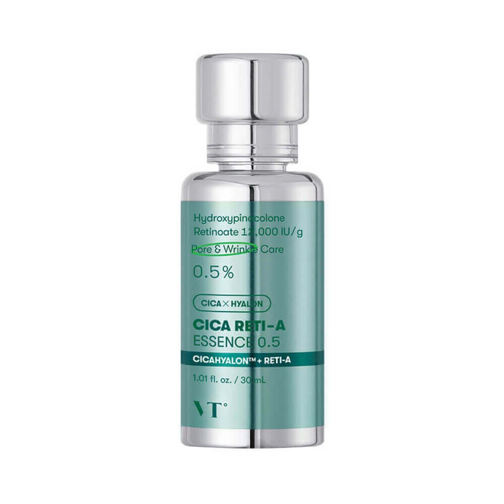 VT Cosmetics Cica Reti-A Essence 0.5 – Retinol ve Centella İçeren Yoğun Yenileyici ve Yaşlanma Karşıtı Esans 30 ML