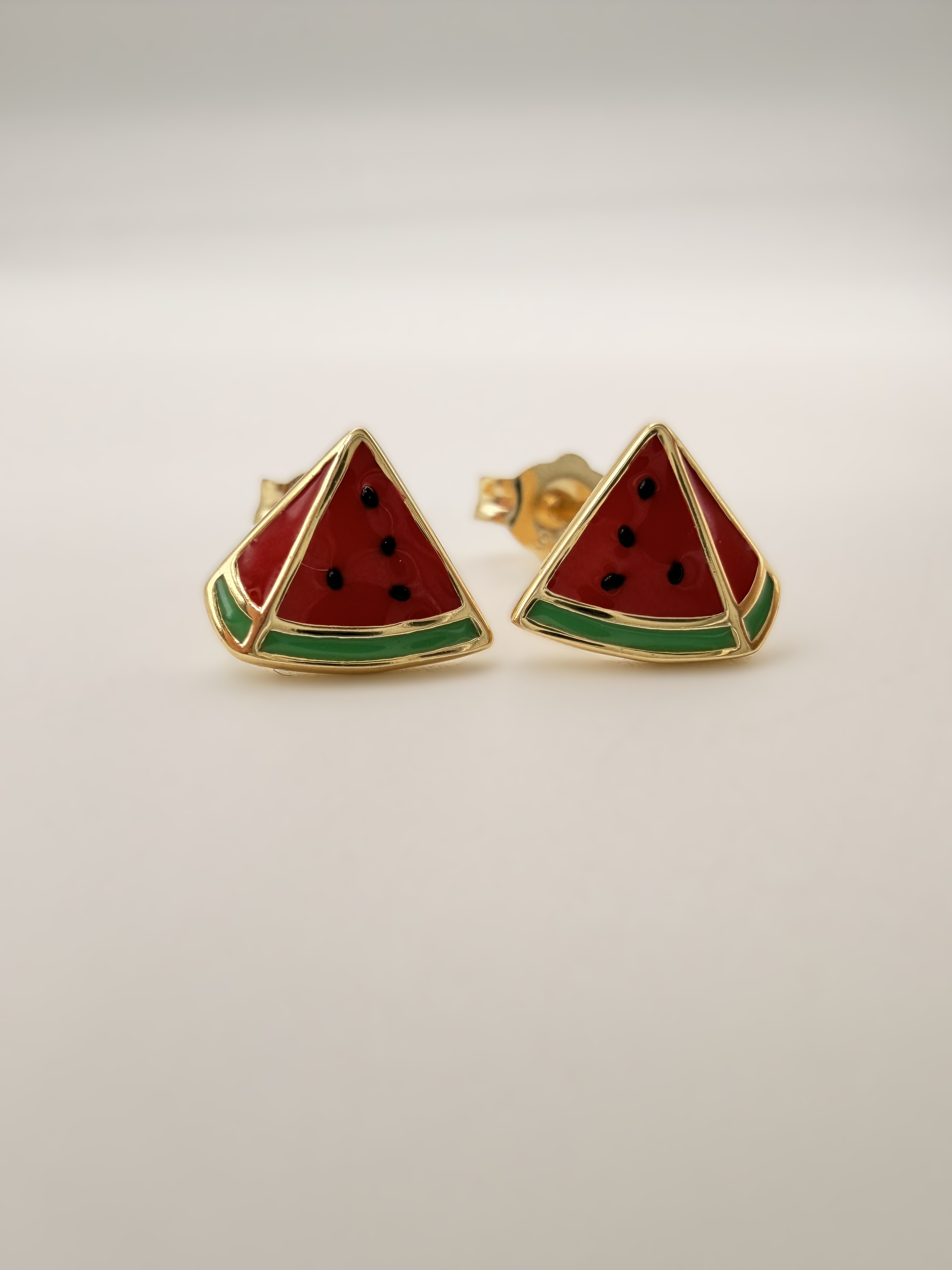 Çocuk Gümüş Karpuz Küpe