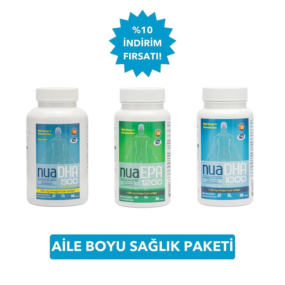 Nua Omega-3 Aile Boyu Sağlık Paketi