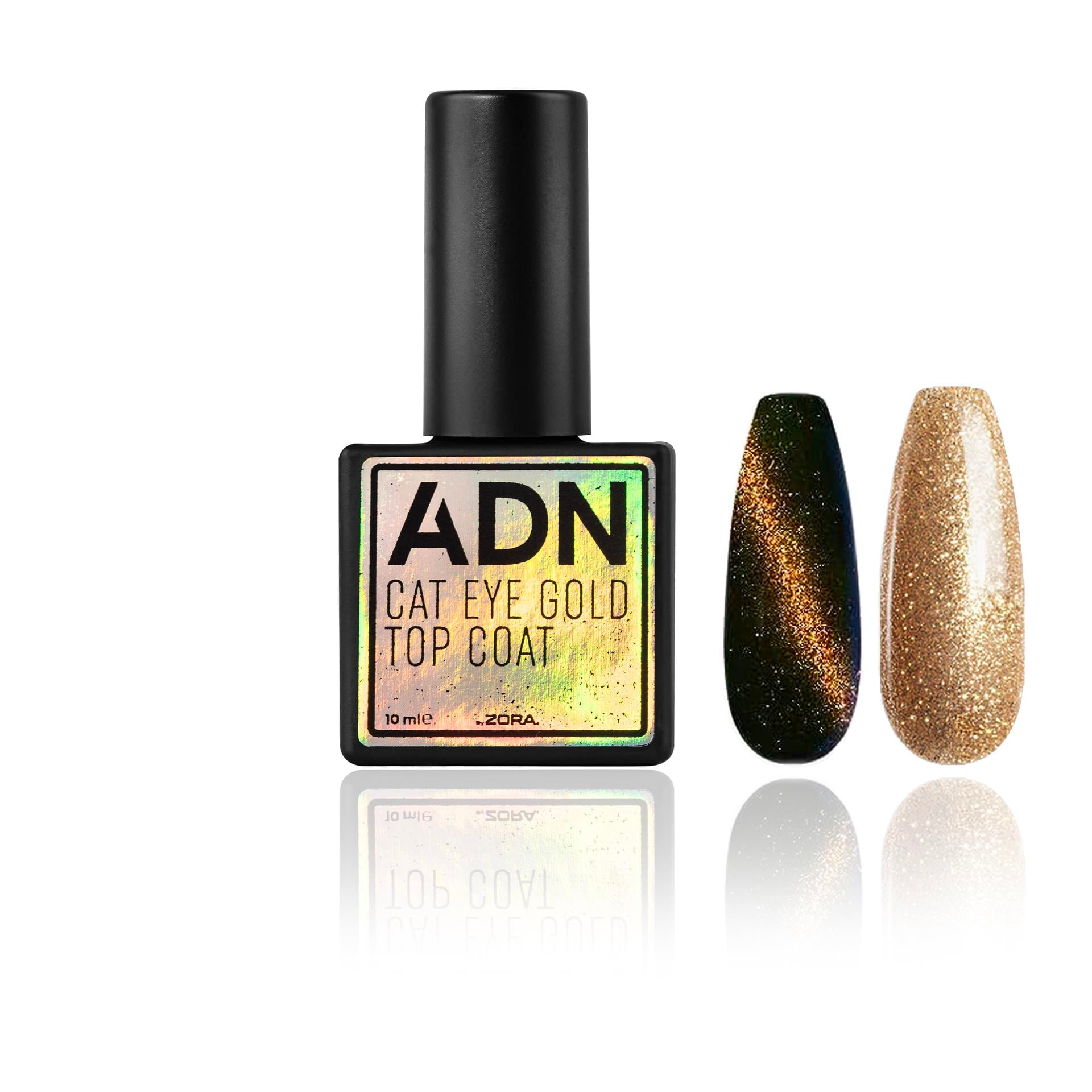 ADN Cat Eye Gold Top Coat 