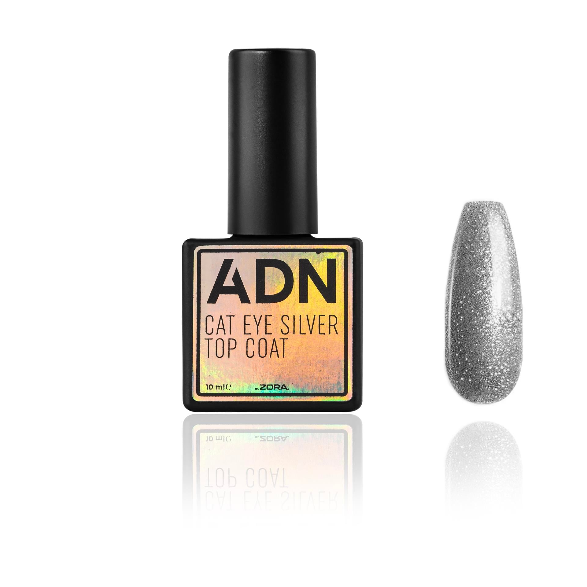 ADN Cat Eye Silver Top Coat 