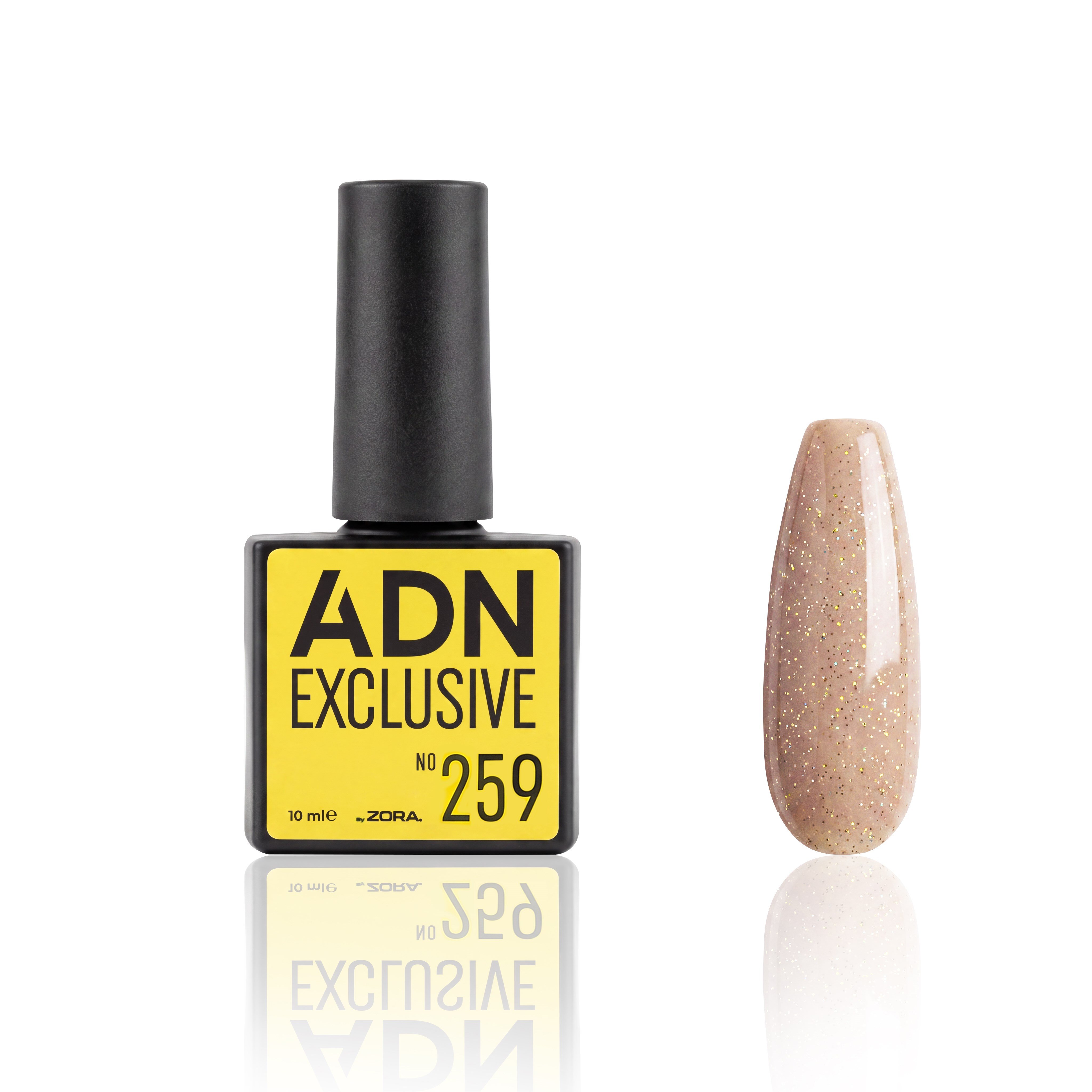 Adn Kalıcı Oje Exclusıve Seri NO:259 )SİMLİ AÇIK NUDE KAHVE)