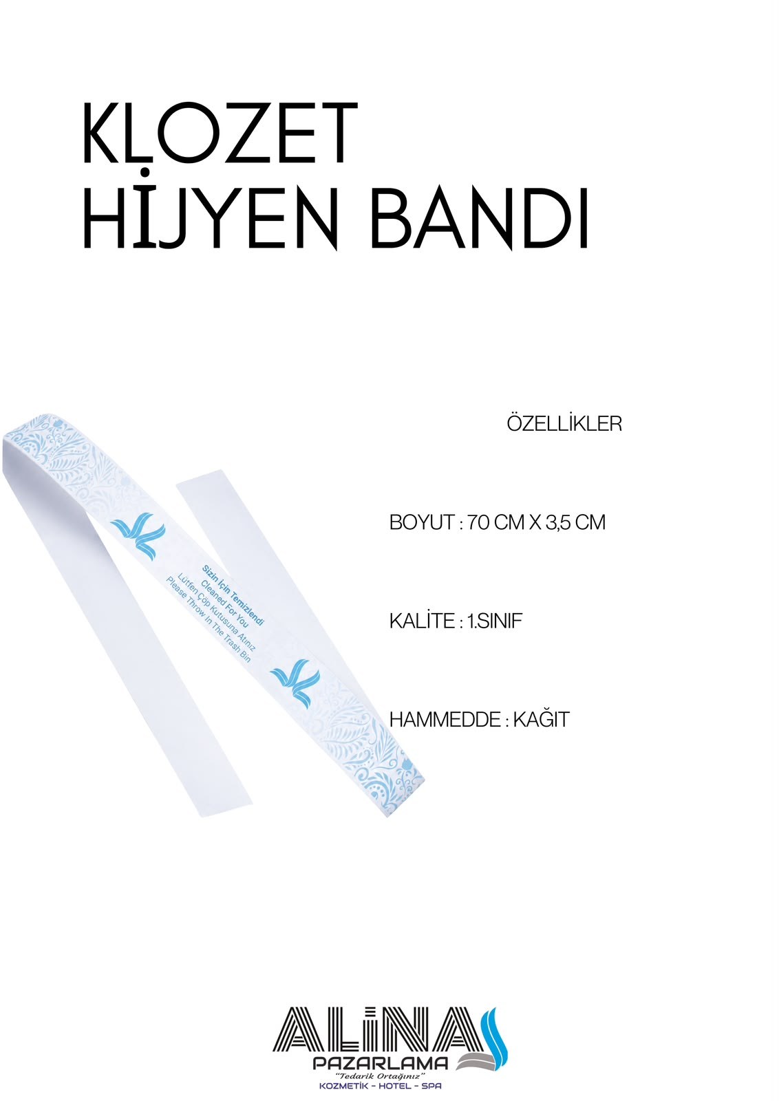 Klozet Hijyen Bandı – Kağıt