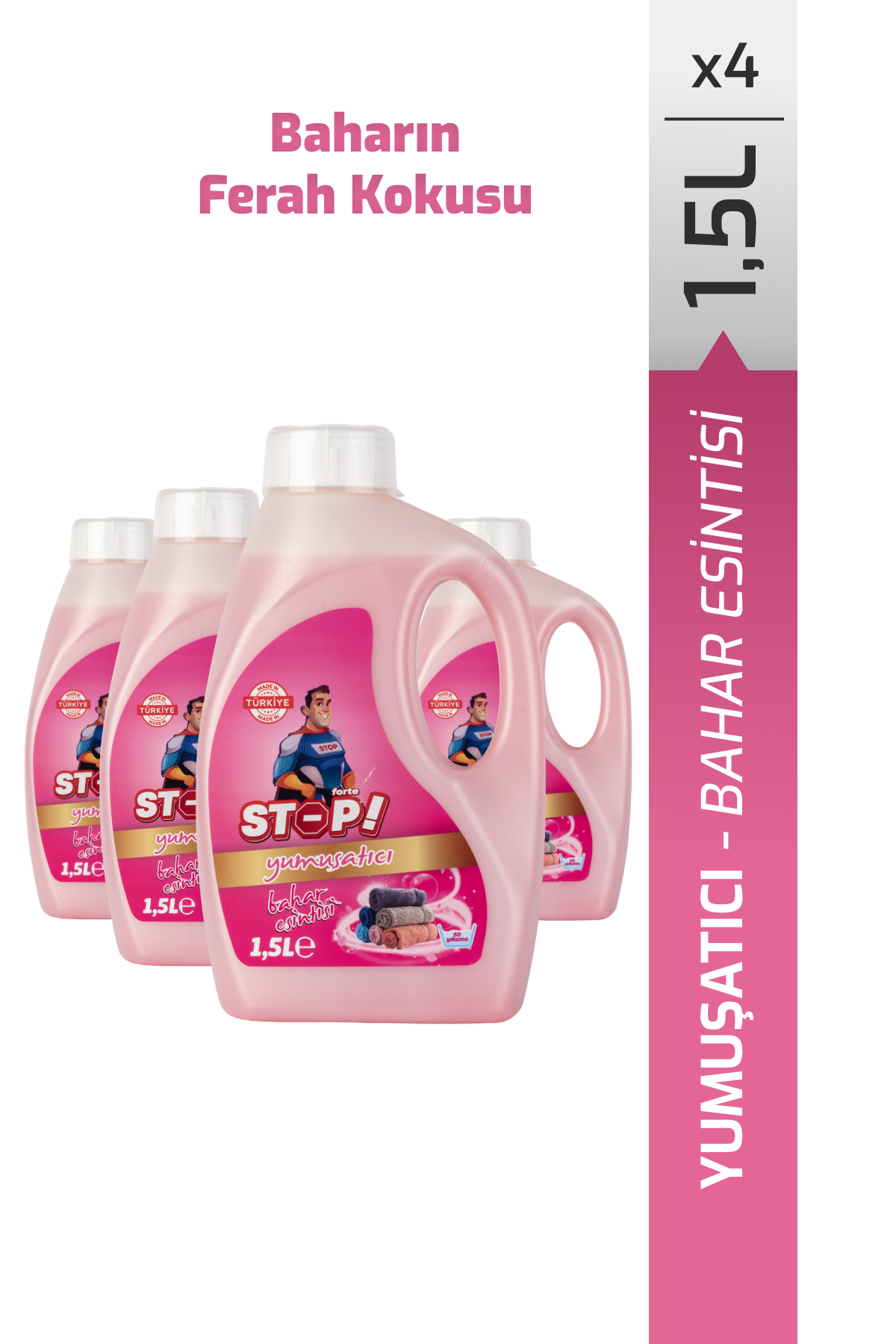 4'lü Çamaşır Yumuşatıcı 1.5 Litre Bahar Esintisi