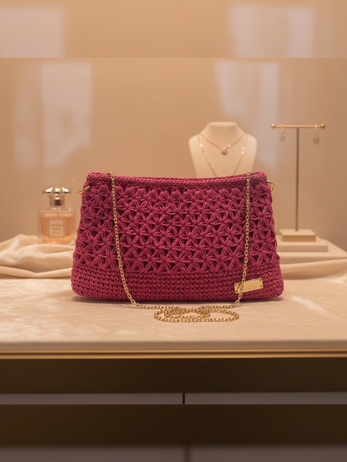 Burché Pink Amélie Clutch Çanta