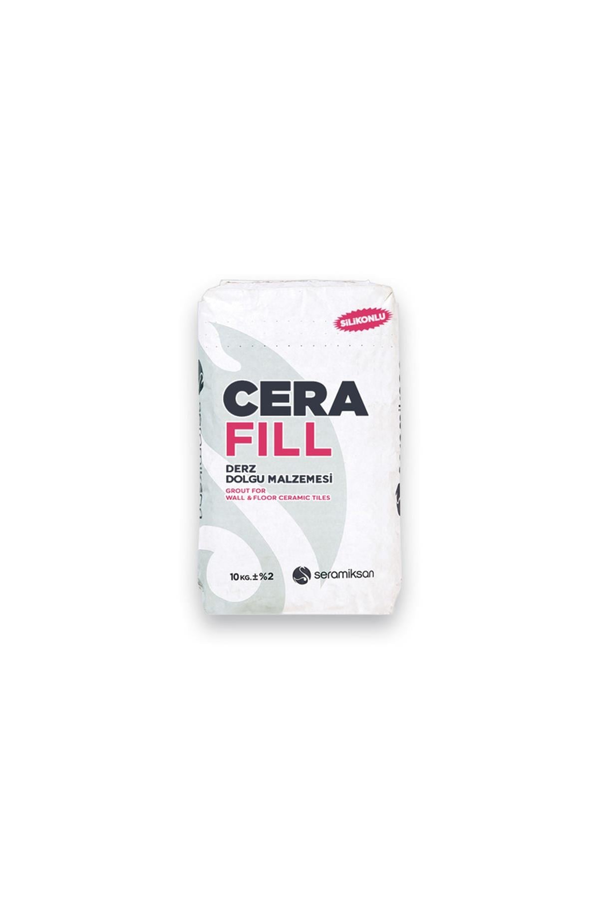 Cerafıll Silikonlu Teos Gri Derz Dolgu 10 KG