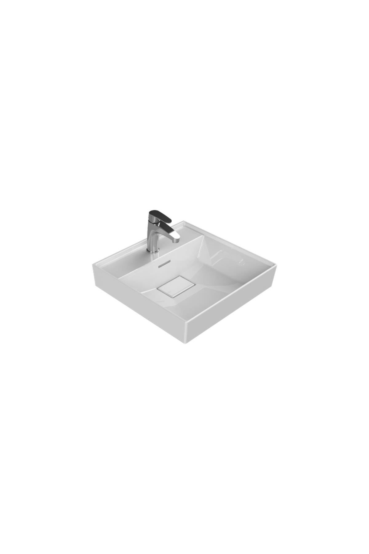 Etajerli Lavabo, Sharp, 48x48 cm
