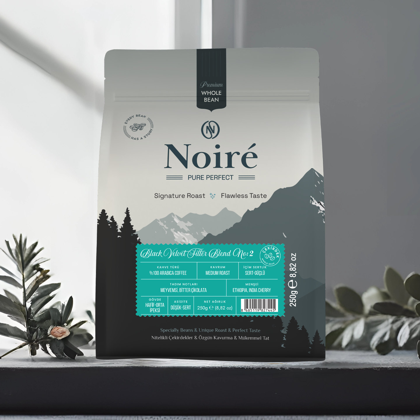Noire Black Velvet Filter Blend №2 250g %100 Arabica Blend