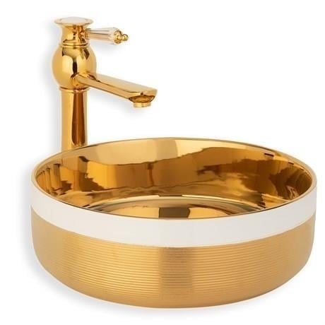 LENA E-4000A Tezgah Üstü Porselen Lavabo