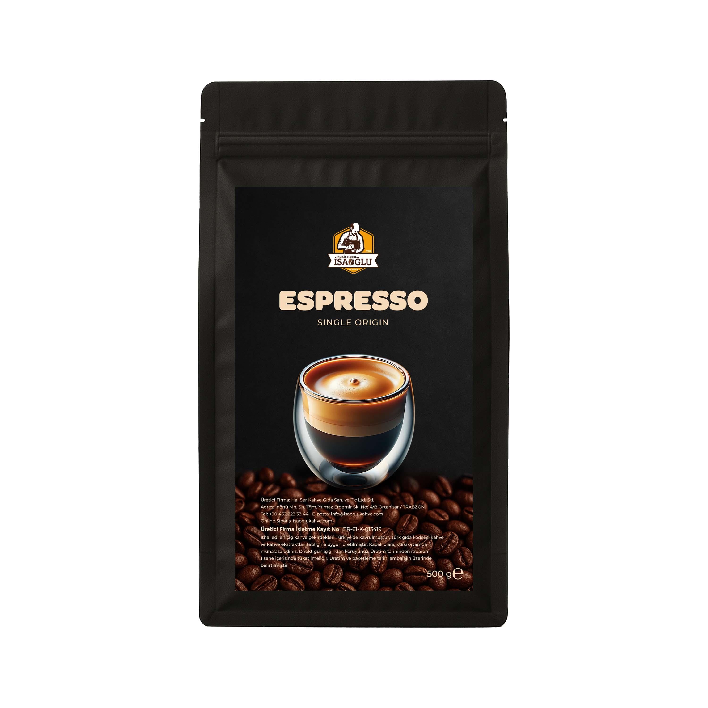 İsaoğlu Espresso Çekirdek Kahve (500 gr)