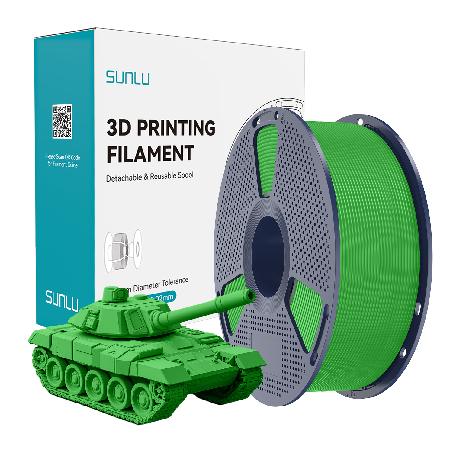 SUNLU High Speed PLA+ Filament Green