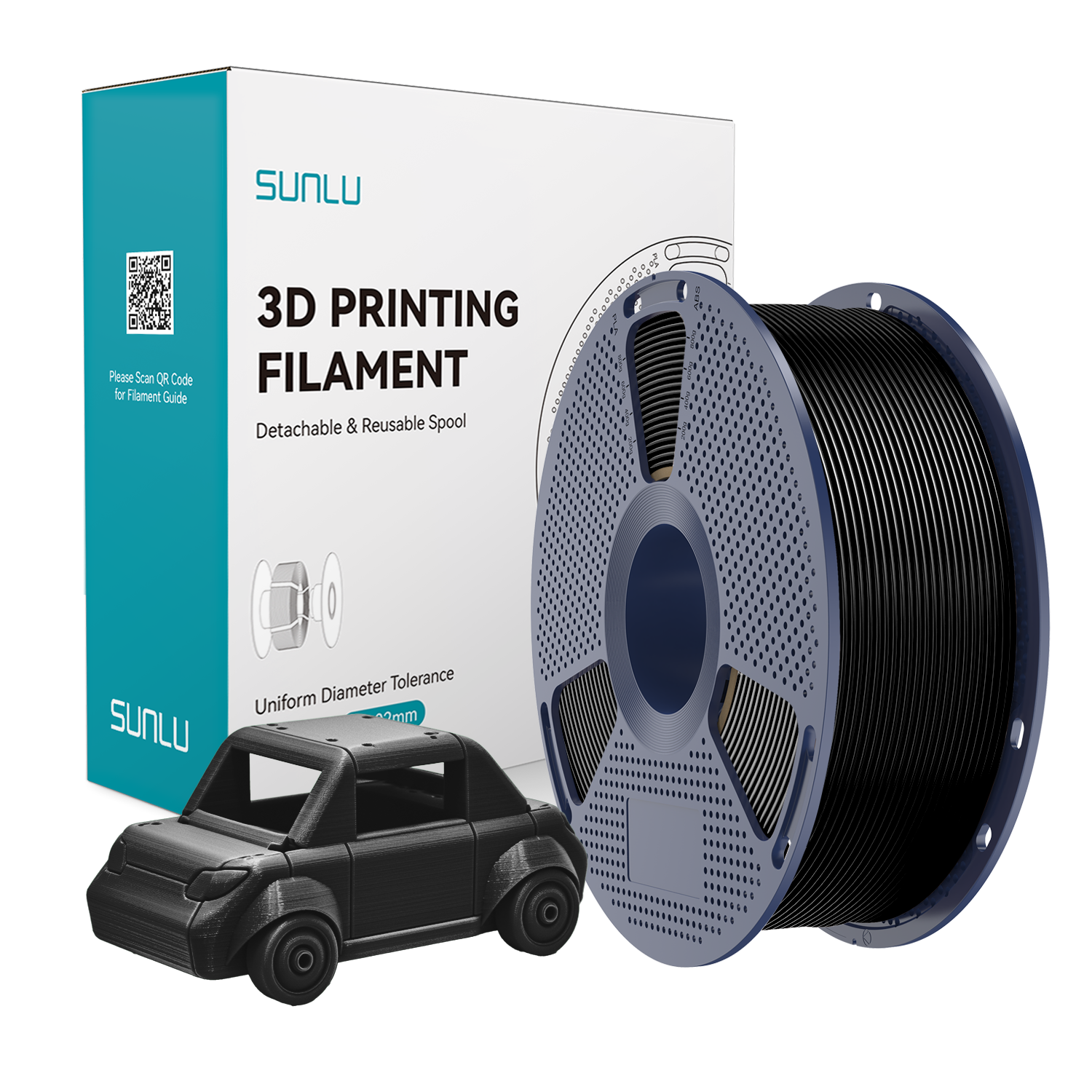 SUNLU PETG Filament Black