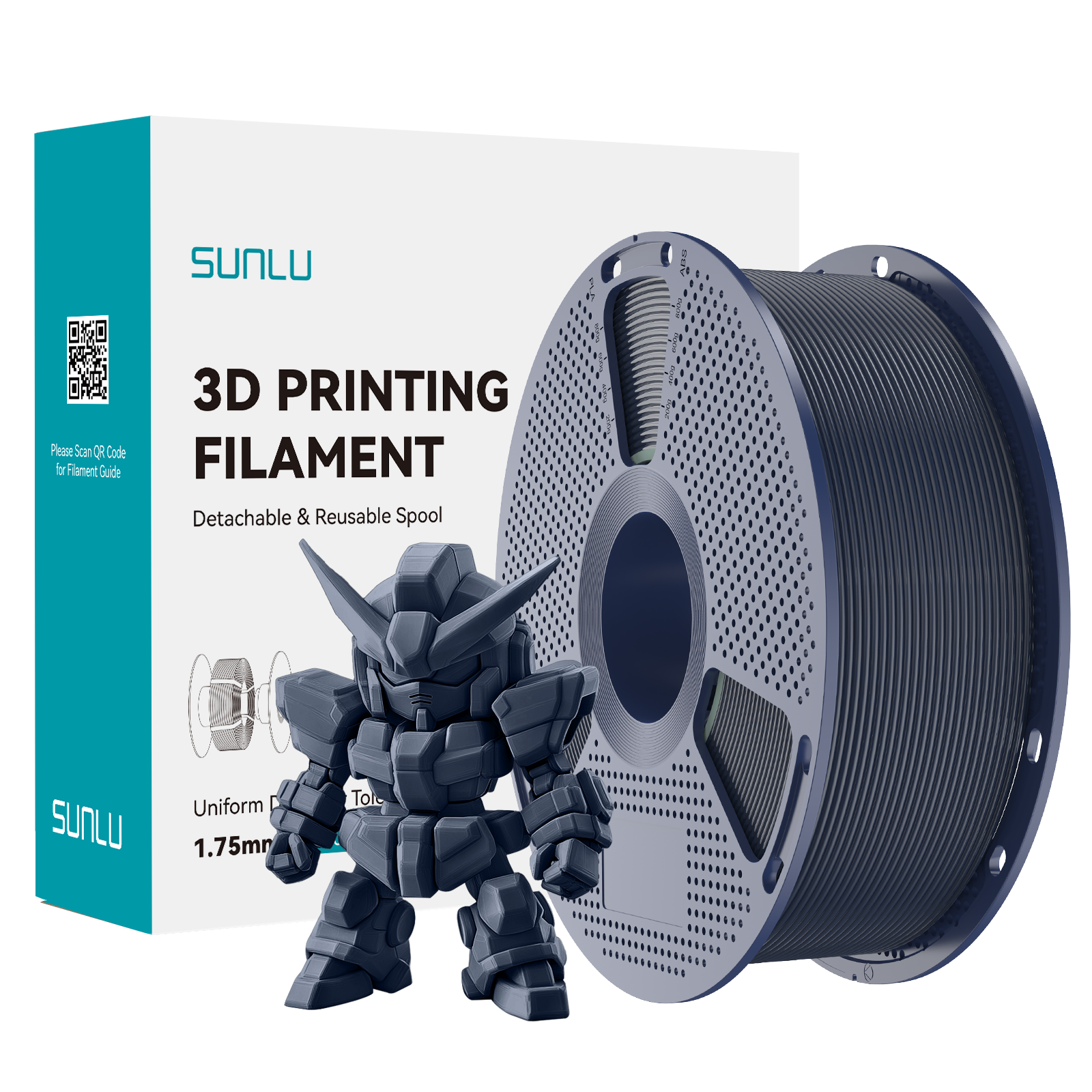 SUNLU PLA+ 2.0 Filament Midnight