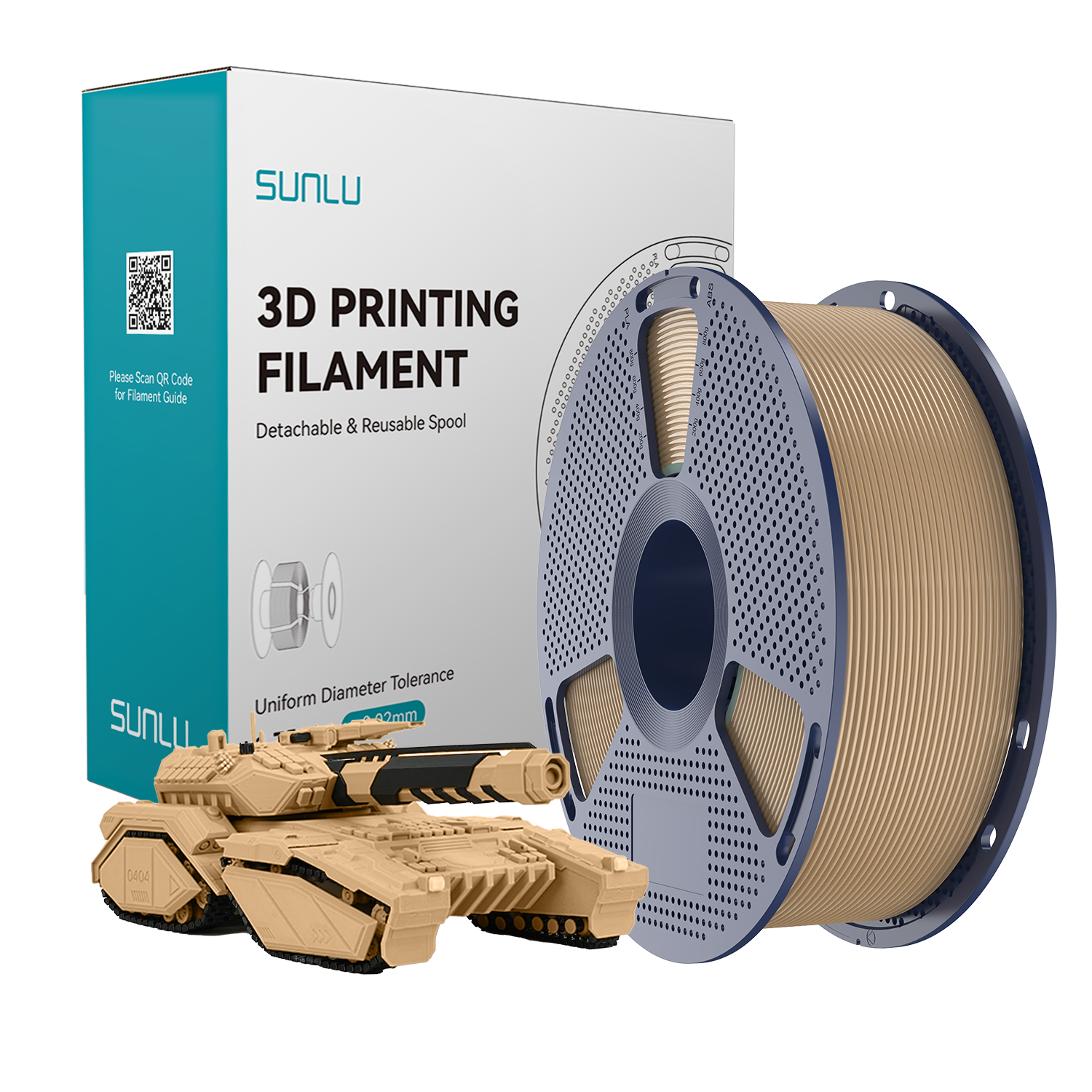 SUNLU PLA Filament Oak