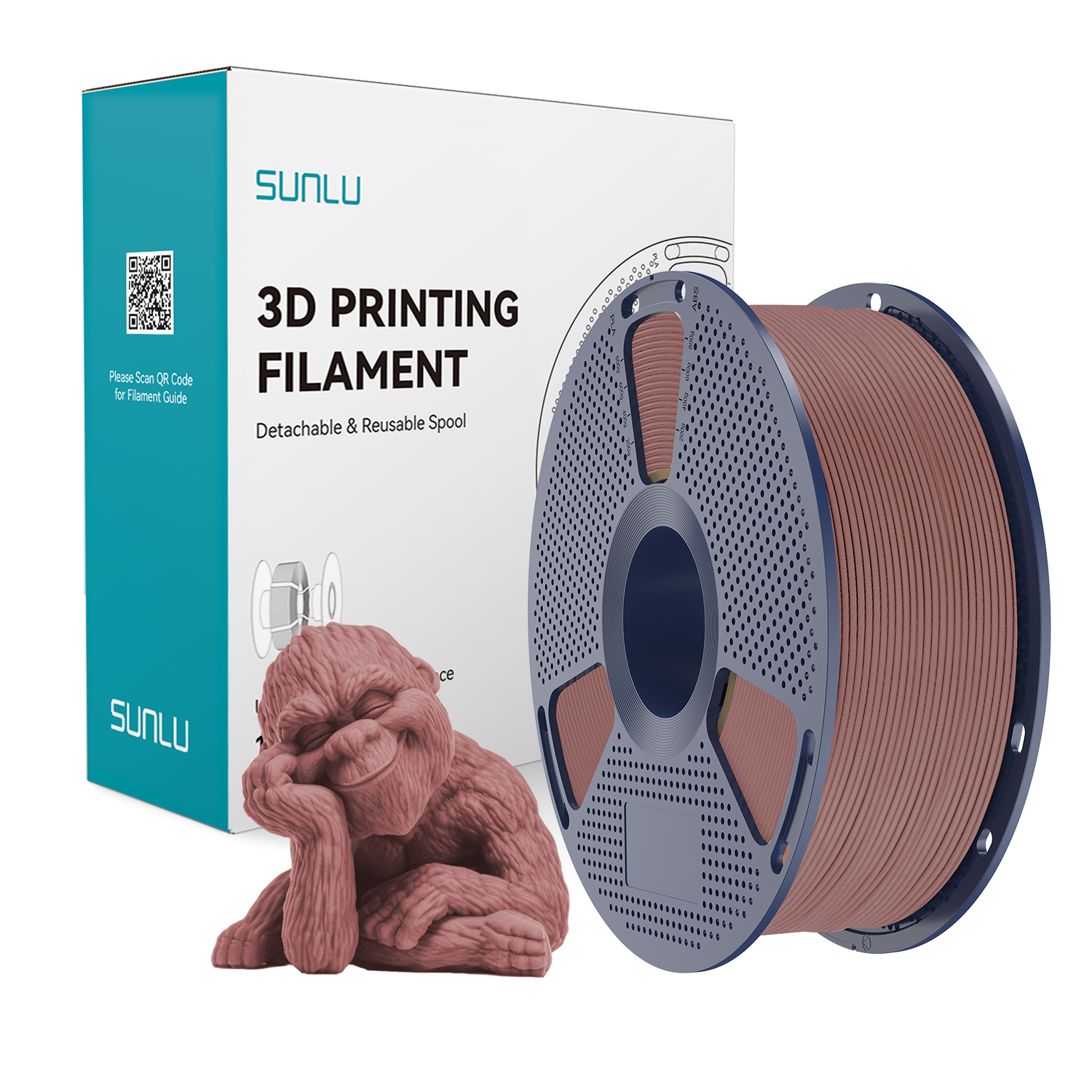 SUNLU Wood Filament Cherry wood