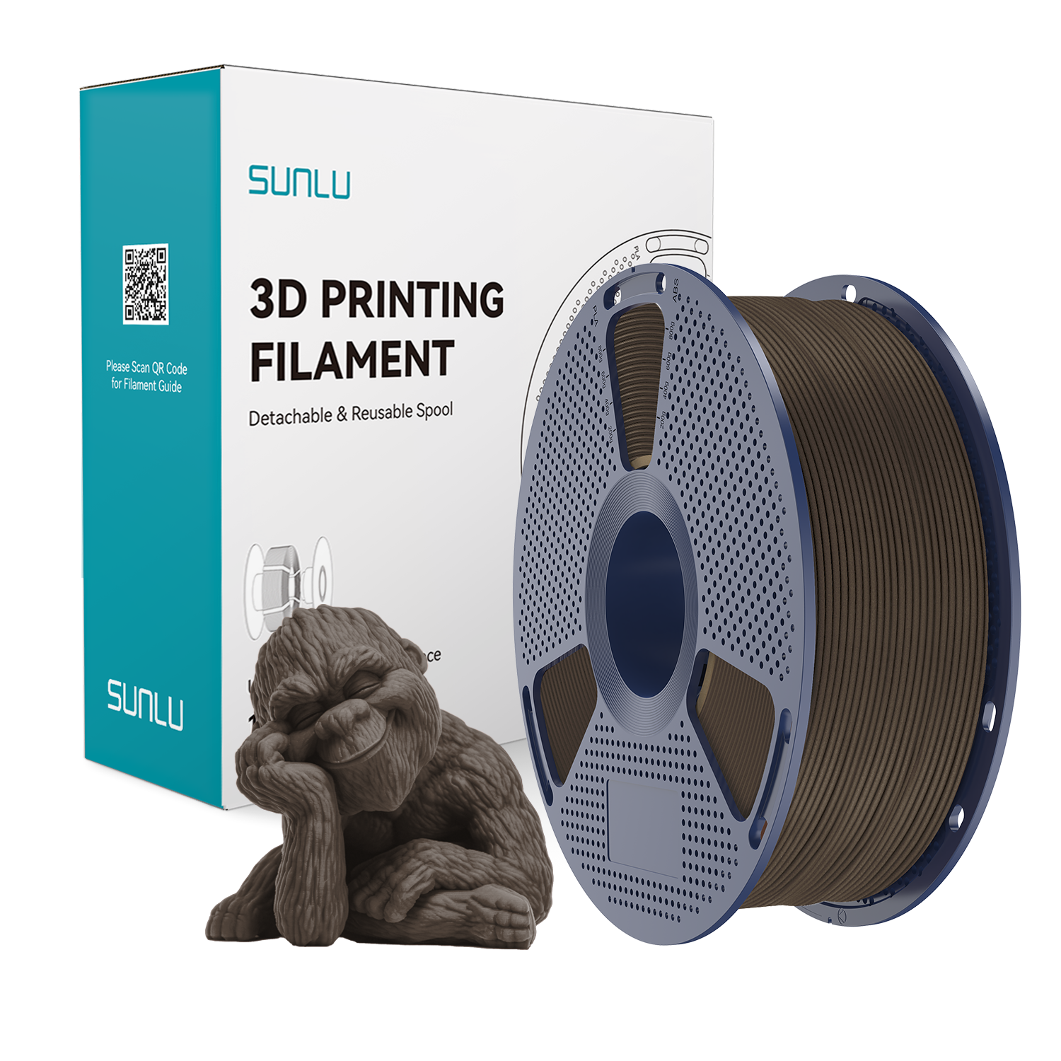 SUNLU Wood Filament Walnut wood