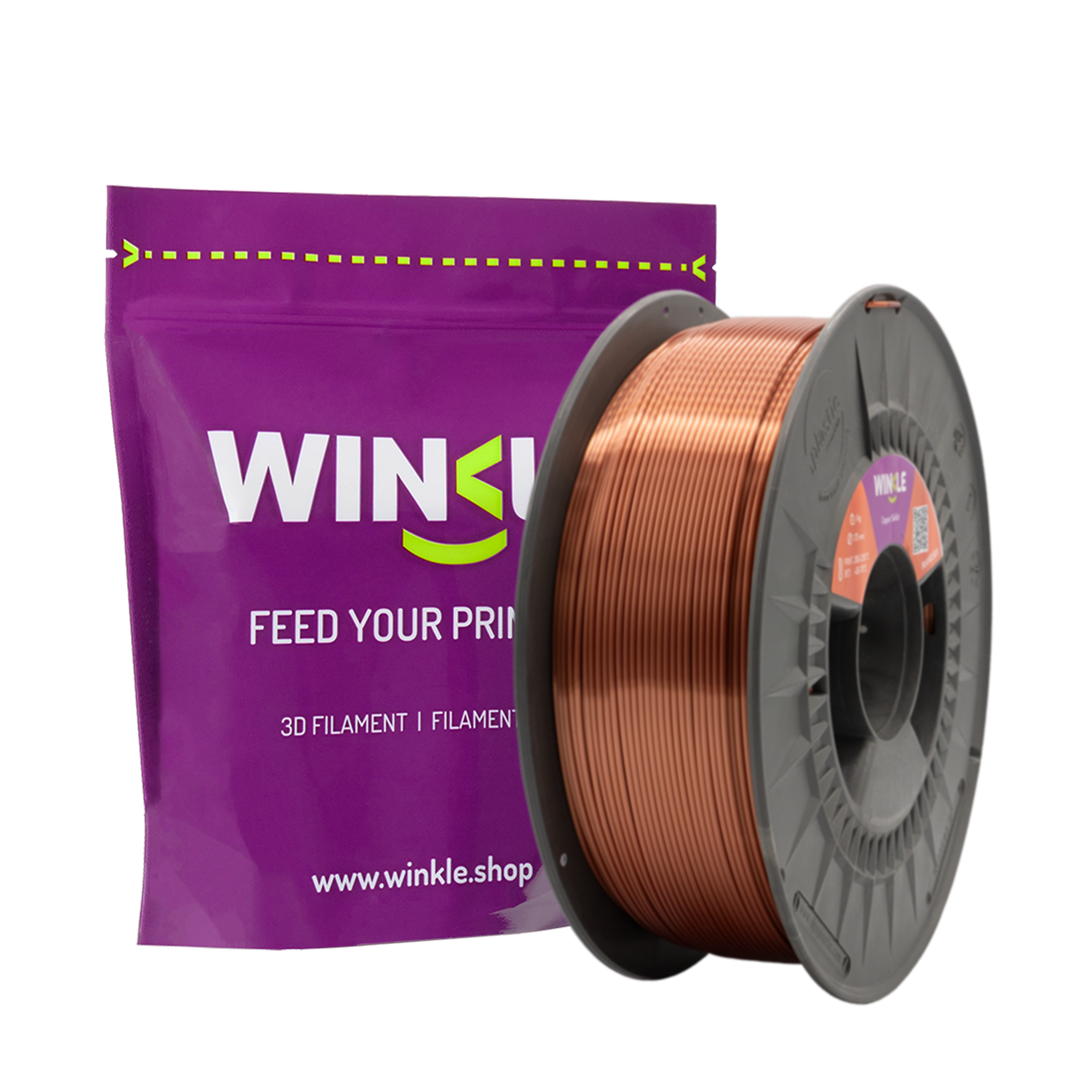 WINKLE PLA SILK FILAMENT Antique Copper
