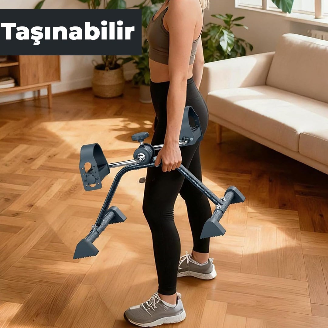 Mini Pedal Egzersiz Kondisyon Bisikleti Taşınabilir Dirençli Ev Aleti El Ve Ayak Pedallı Spor Cihazı