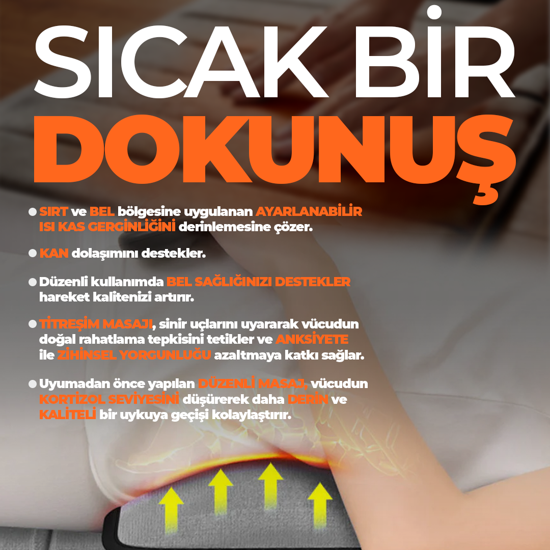 RLX20 Katlanabilir Elektrikli Tam Vücut Isıtmalı Masaj Yatağı Boyun Masaj Cihazı Ayak Masaj Cihazı