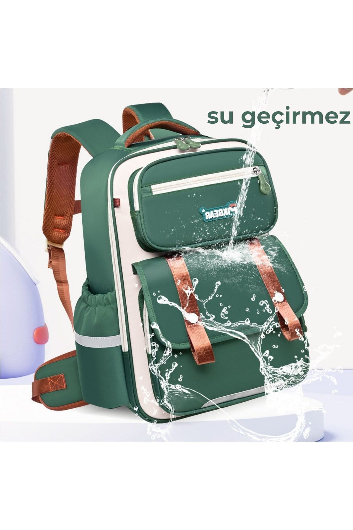 Su Geçirmez Ortopedik Erkek Çocuk Okul Çantası – Mavi