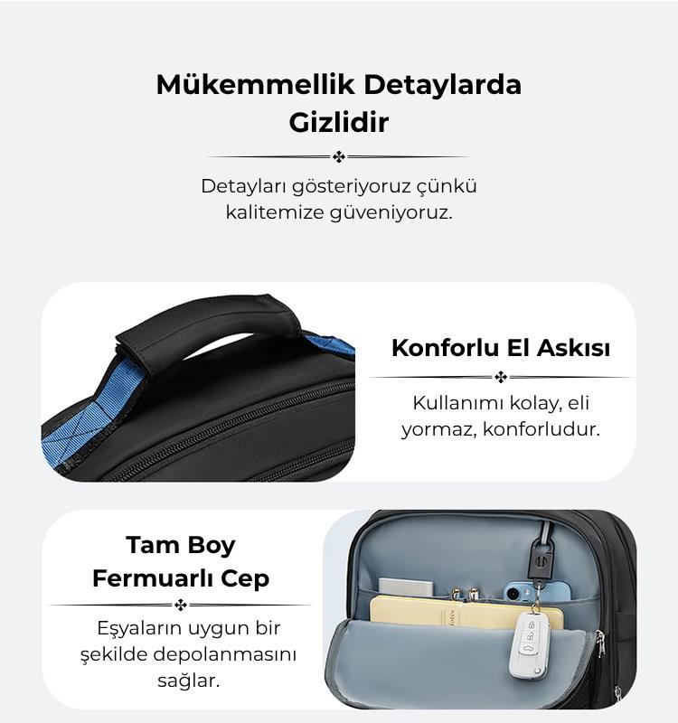 Su Geçirmez Seyahat Sırt Çantası - 17