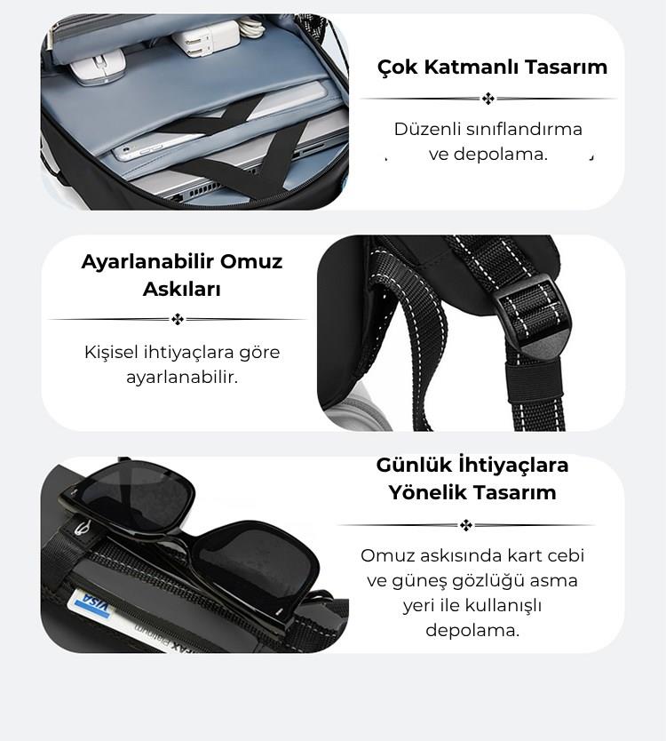 Su Geçirmez Seyahat Sırt Çantası - 17