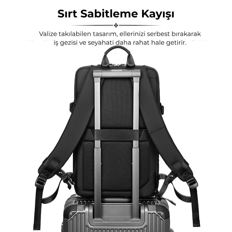 Su Geçirmez Seyahat Sırt Çantası  Yalıtımlı Çanta ve Islak Eşya Çantası Hediye 16