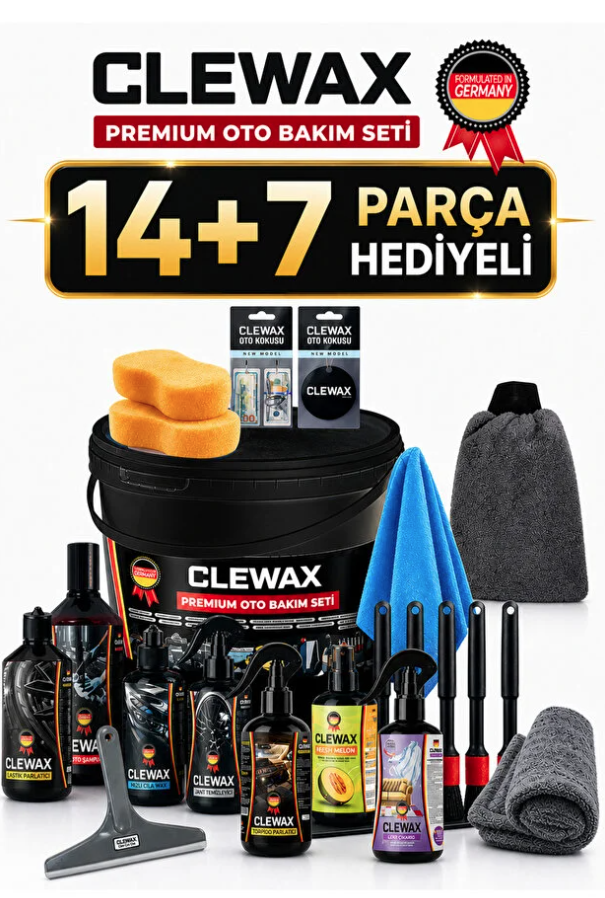 14 Parça Premium Araç, Motorsiklet Yıkama ve Bakım Seti