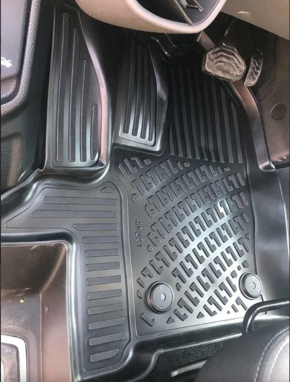 Ford Tourneo Custom 2012-2023 Uyumlu 4.5D Havuzlu Paspas | Şoför + 2 Yolcu Koltuğu - Otomatik Vites