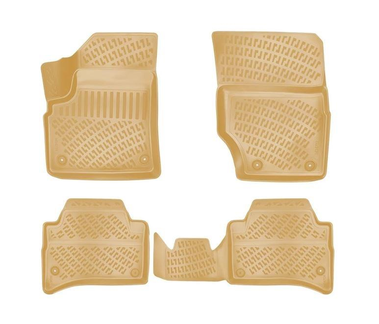 Volkswagen Touareg 2002-2006 Uyumlu 4.5D Havuzlu Paspas Bej