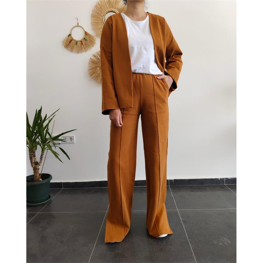 Çelik Penye Soft Turuncu Pantolon 