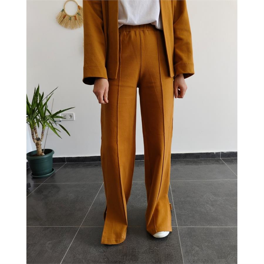 Çelik Penye Soft Turuncu Pantolon 