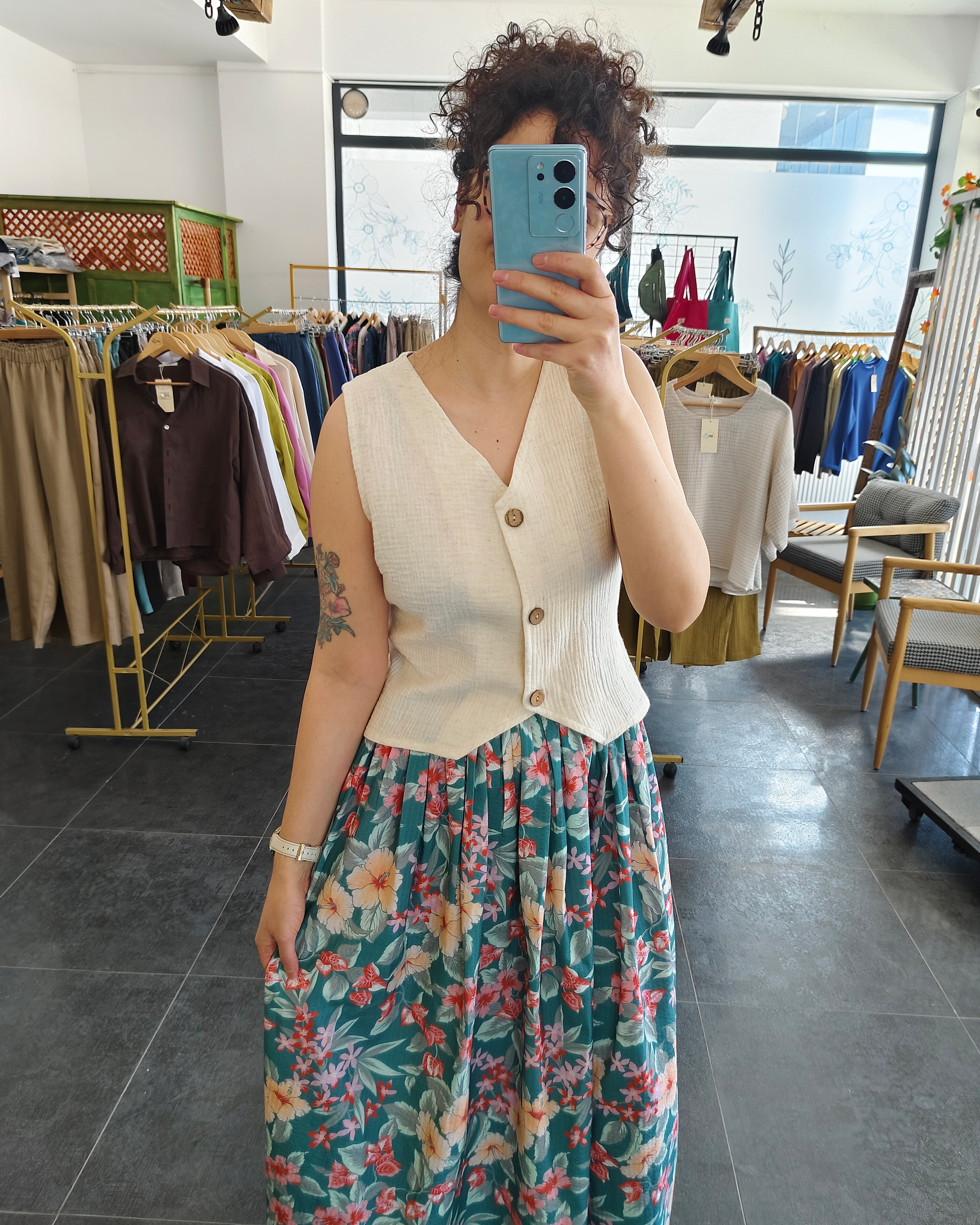 LİNA FLORAL ETEK