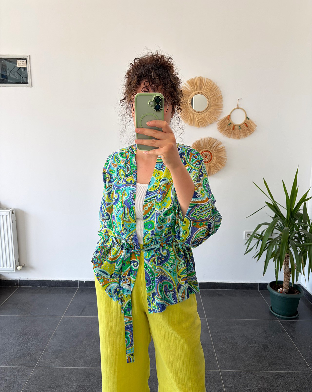 Paiisley İpek Vual Kimono 