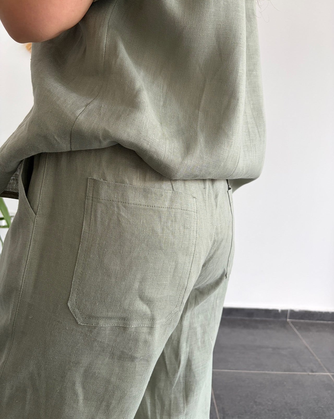 URBAN NATURE %100 KETEN ÇAĞLA PANTOLON