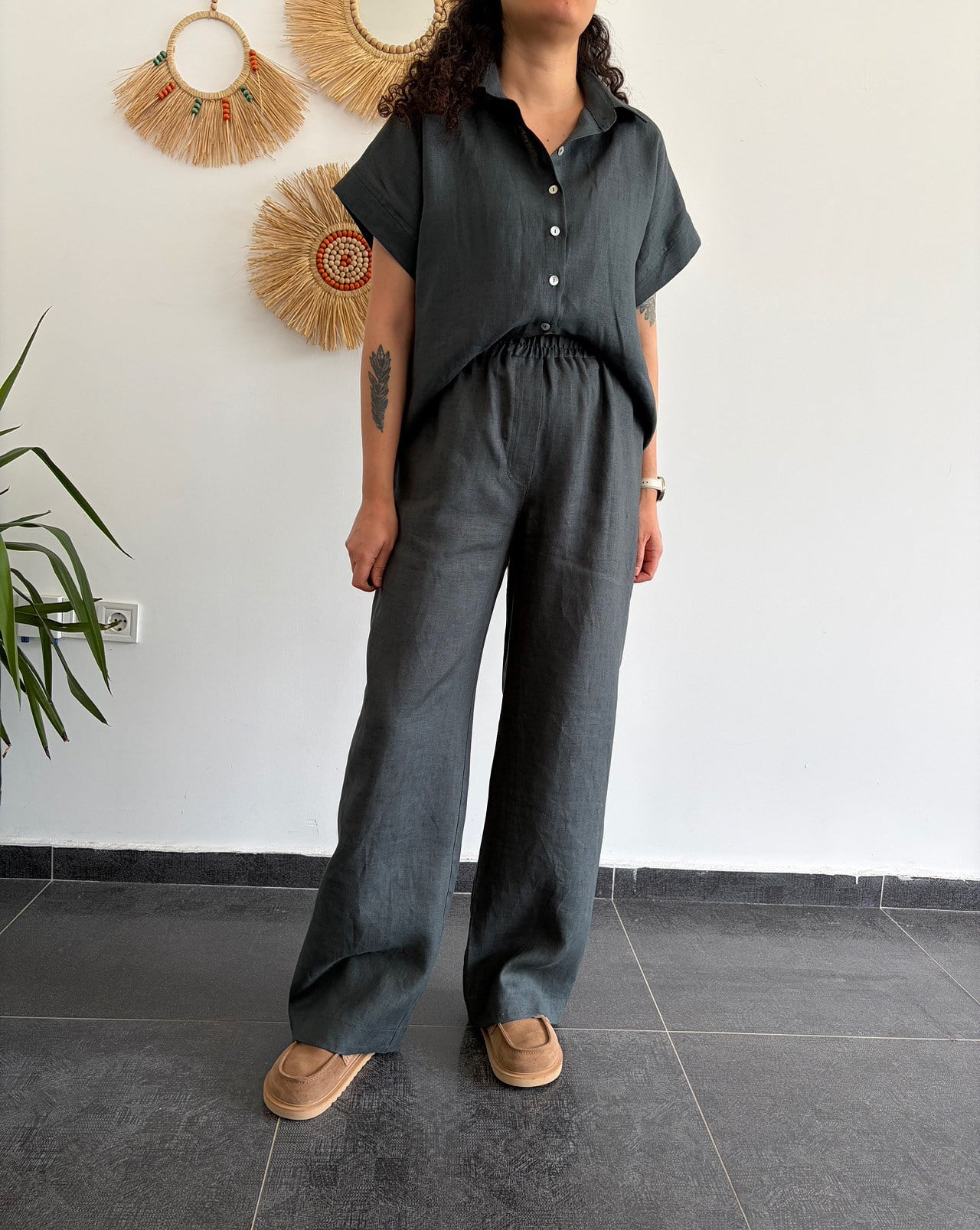 URBAN NATURE %100 KETEN NEFTİ PANTOLON
