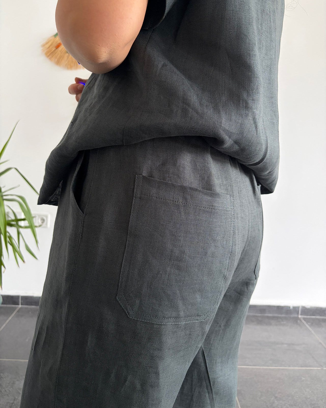 URBAN NATURE %100 KETEN NEFTİ PANTOLON