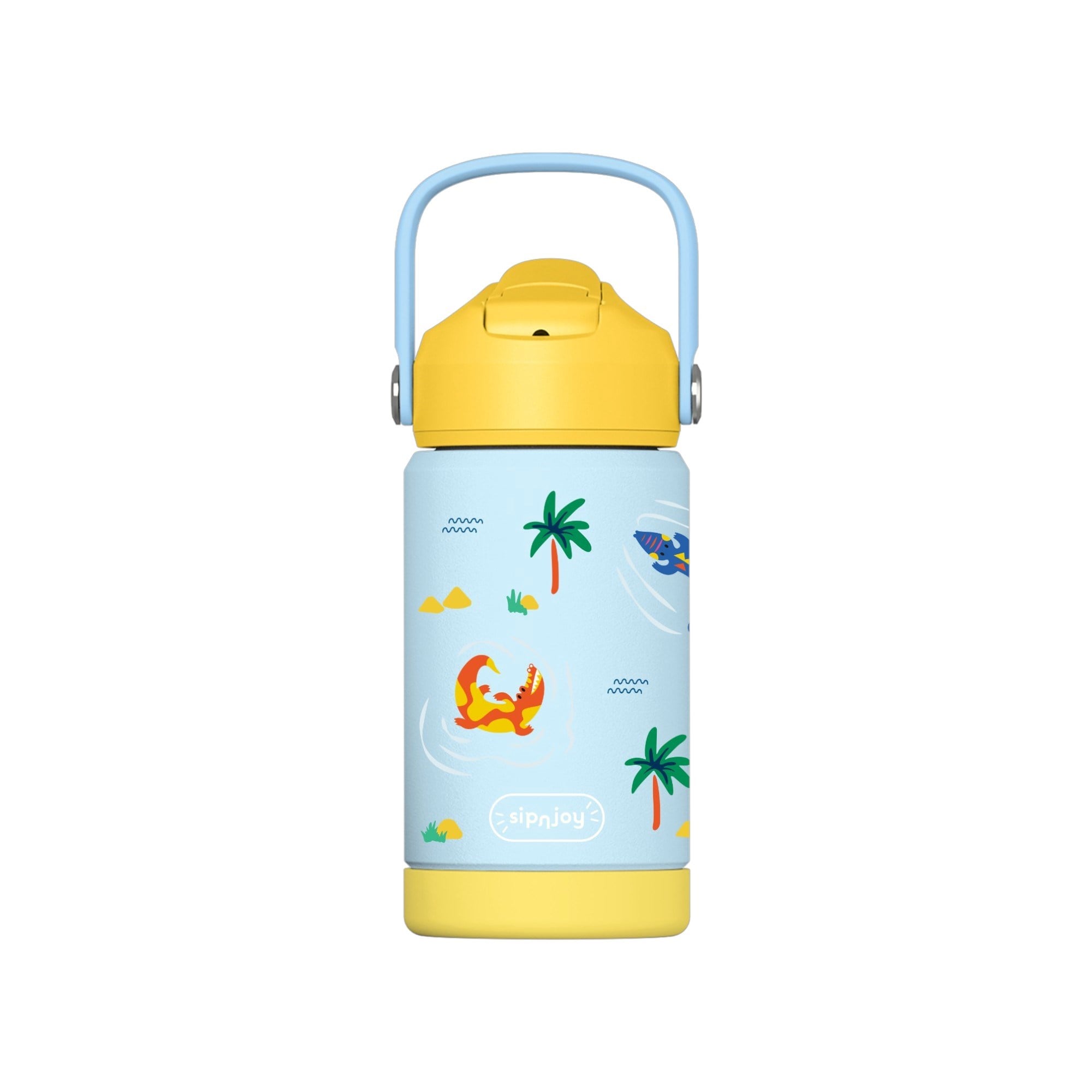 SipnJoy - FlipSip Çocuk Su Termosu | 360 ml - Snappy Croc