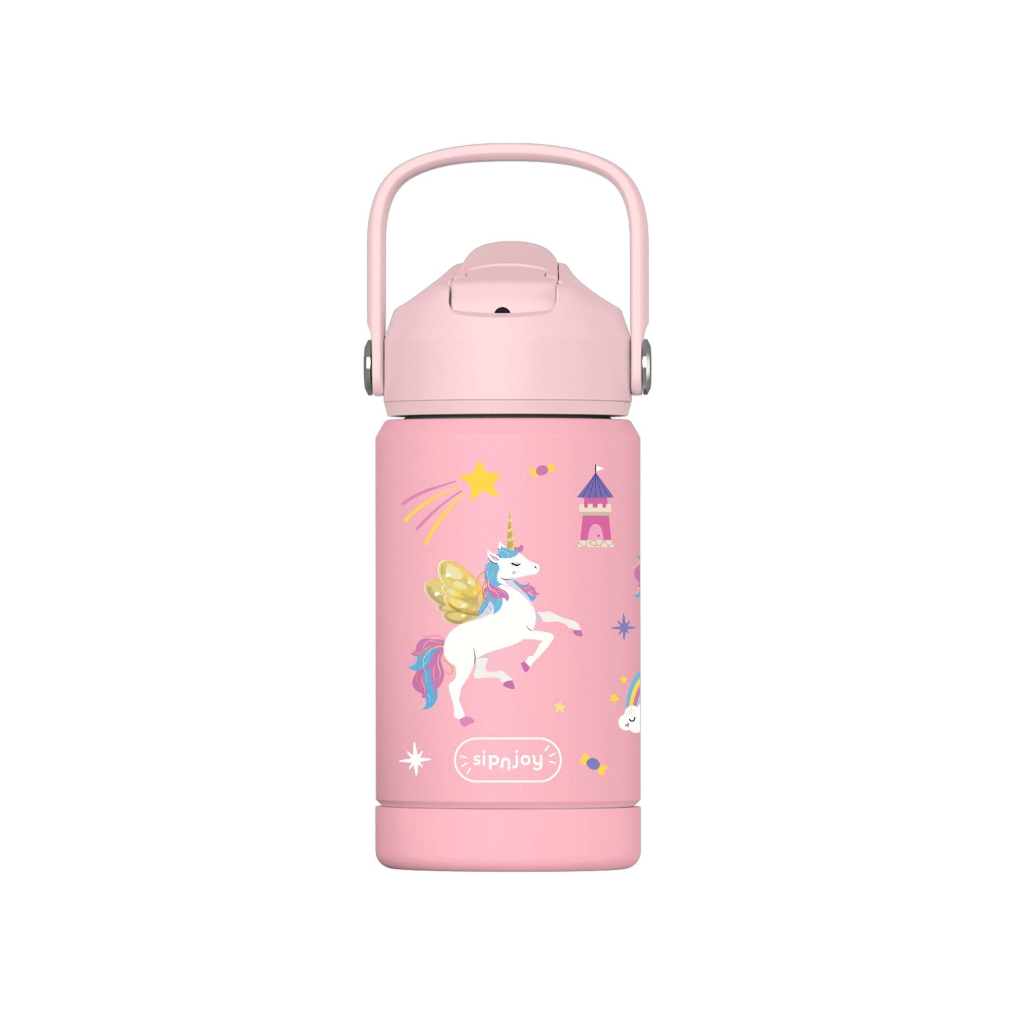 SipnJoy - FlipSip Çocuk Su Termosu | 360 ml - Golden Horn