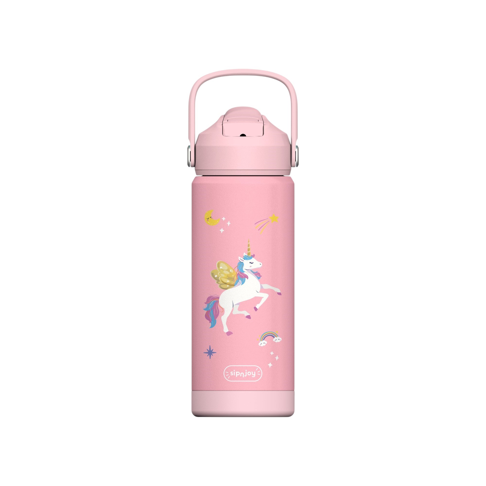 SipnJoy - FlipSip Çocuk Su Termosu | 550 ml - Golden Horn